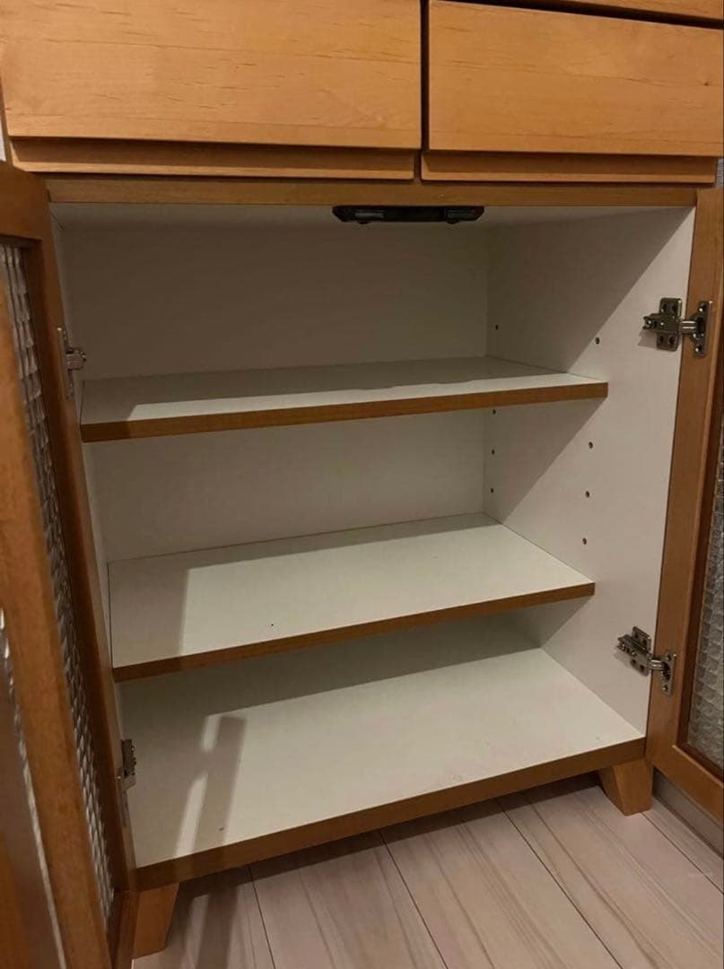 ダブルデイ木製レンジボード ガラス扉付きunico好きにも！