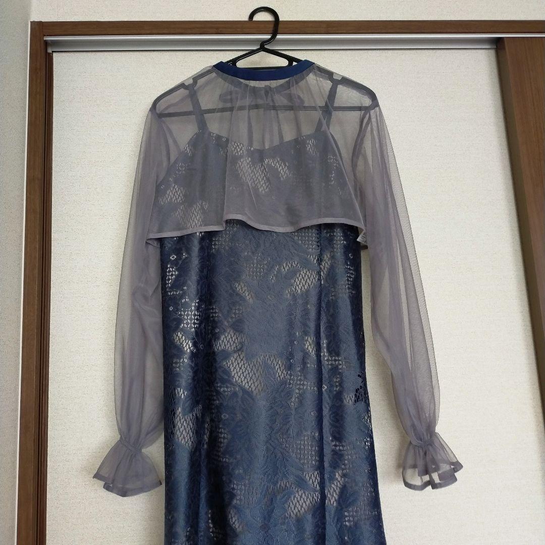 エトル 3wayシフォンボレロ&レースキャミドレス ワンピース 結婚式