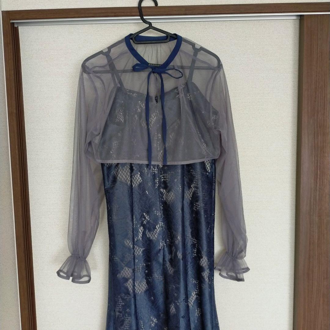 エトル 3wayシフォンボレロ&レースキャミドレス ワンピース 結婚式