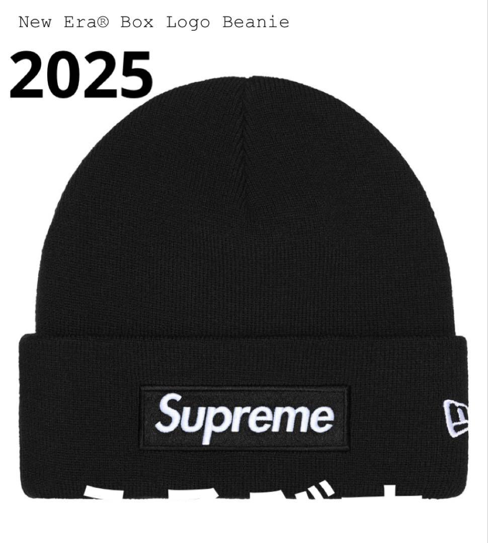 【Supreme】New Era Box Logo Beanie Black