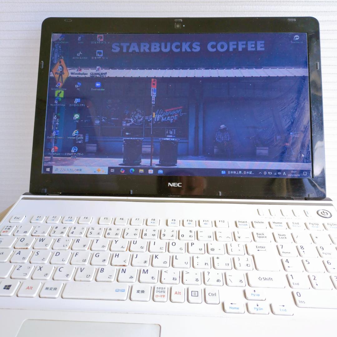 初心者おすすめ NEC ノートパソコン 15.6インチ webカメラ SSD