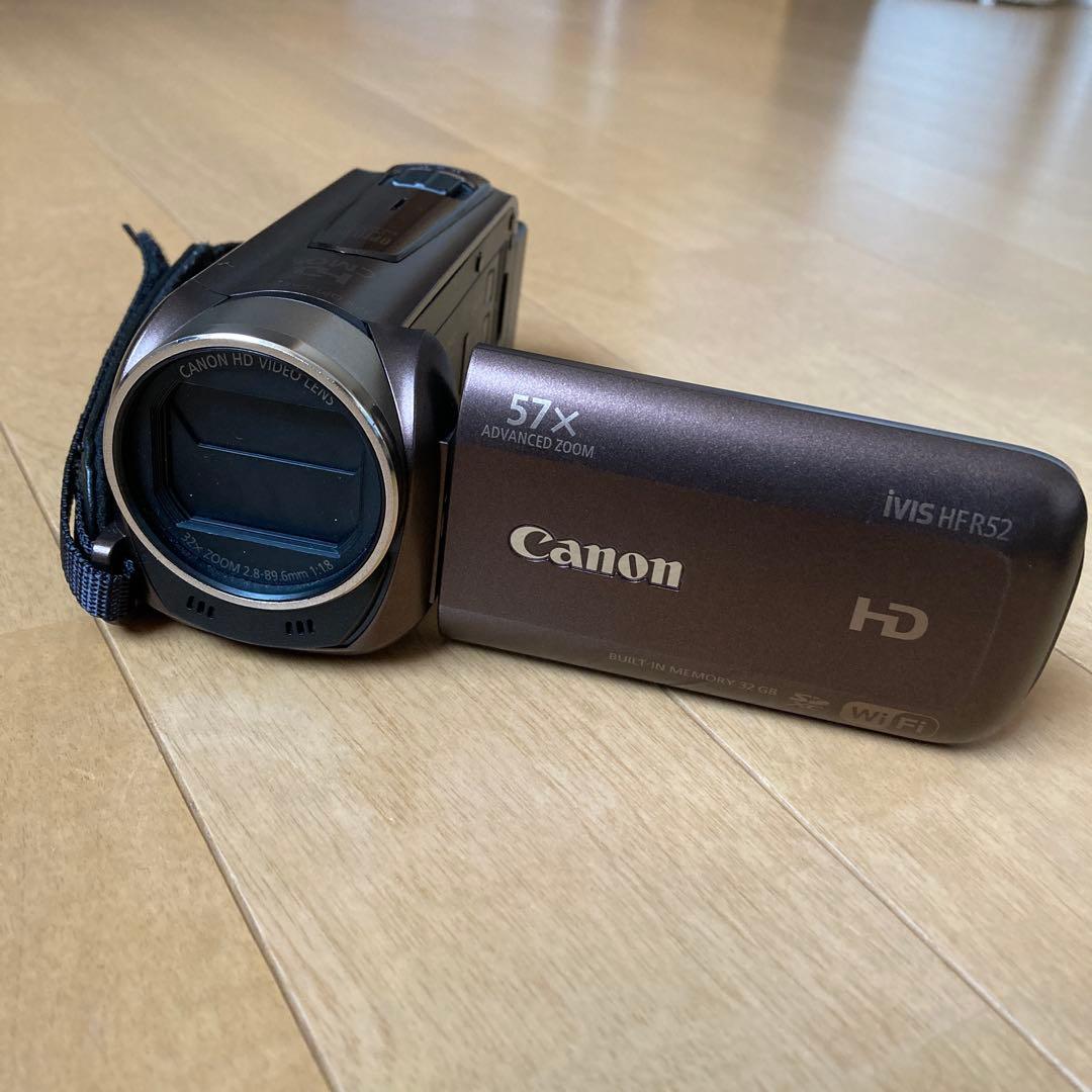 Canon IVIS HFR52 ビデオカメラ ＆ケース＆ケーブル＆バッテリー