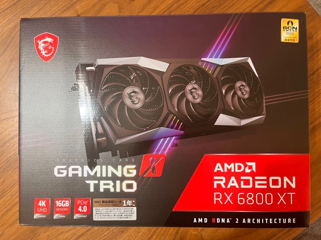 MSI RX 6800 XT 16GB グラフィックボード