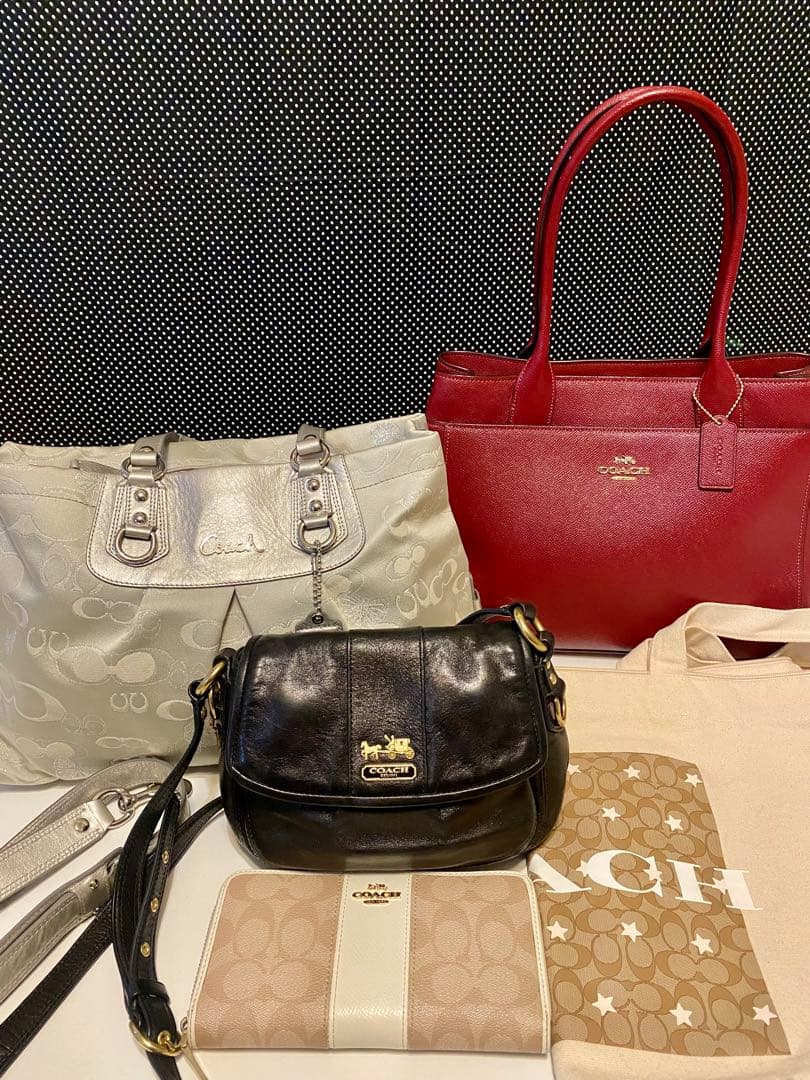 お得！coachバッグまとめ売り5点セット