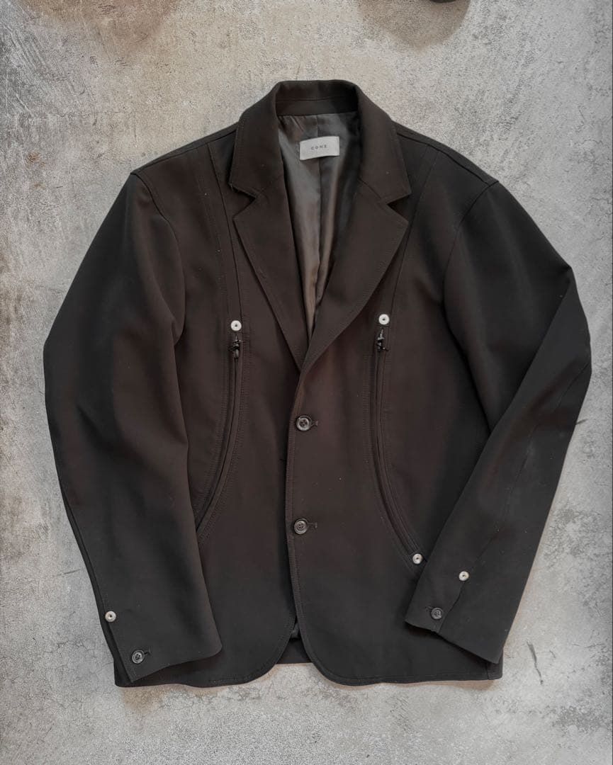 conz テーラードジャケット 変形ジップ　nvrfrgt