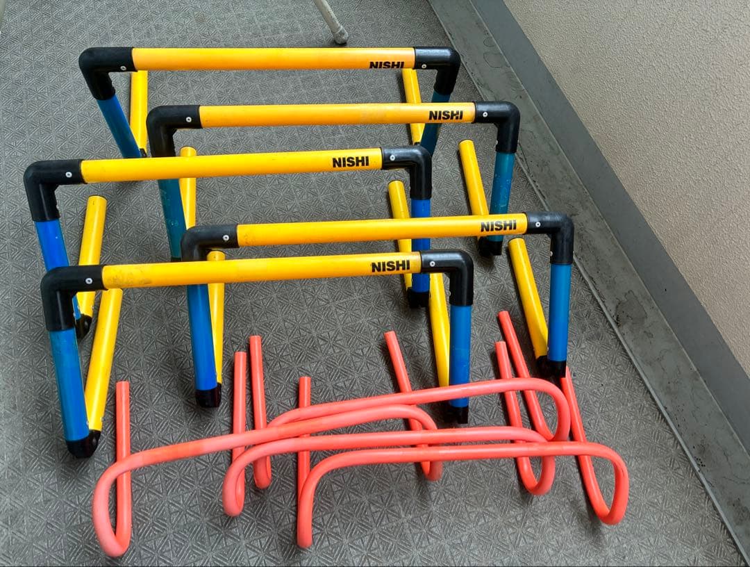 大型ハードケース付き｜トレーニング用品まとめ売り（ハードル・スティックラダー等）