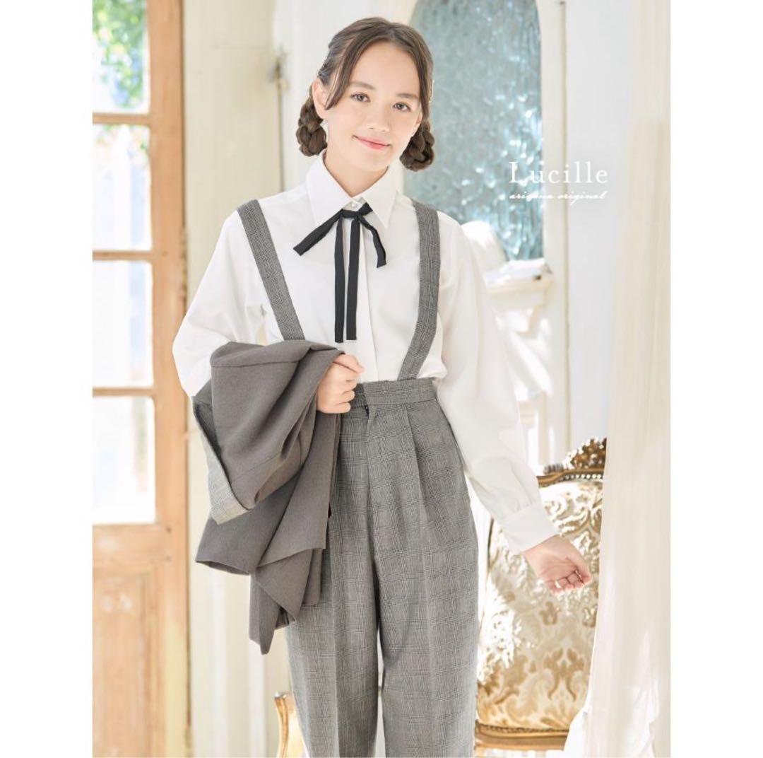 【1度のみ使用】アリサナ パンツスーツ 150cm ベージュ 卒業式 発表会