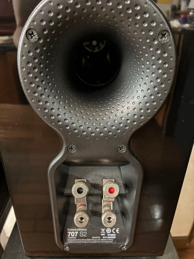 【値下げ】B&W 707S2 ピアノブラック ブックシェルフスピーカー