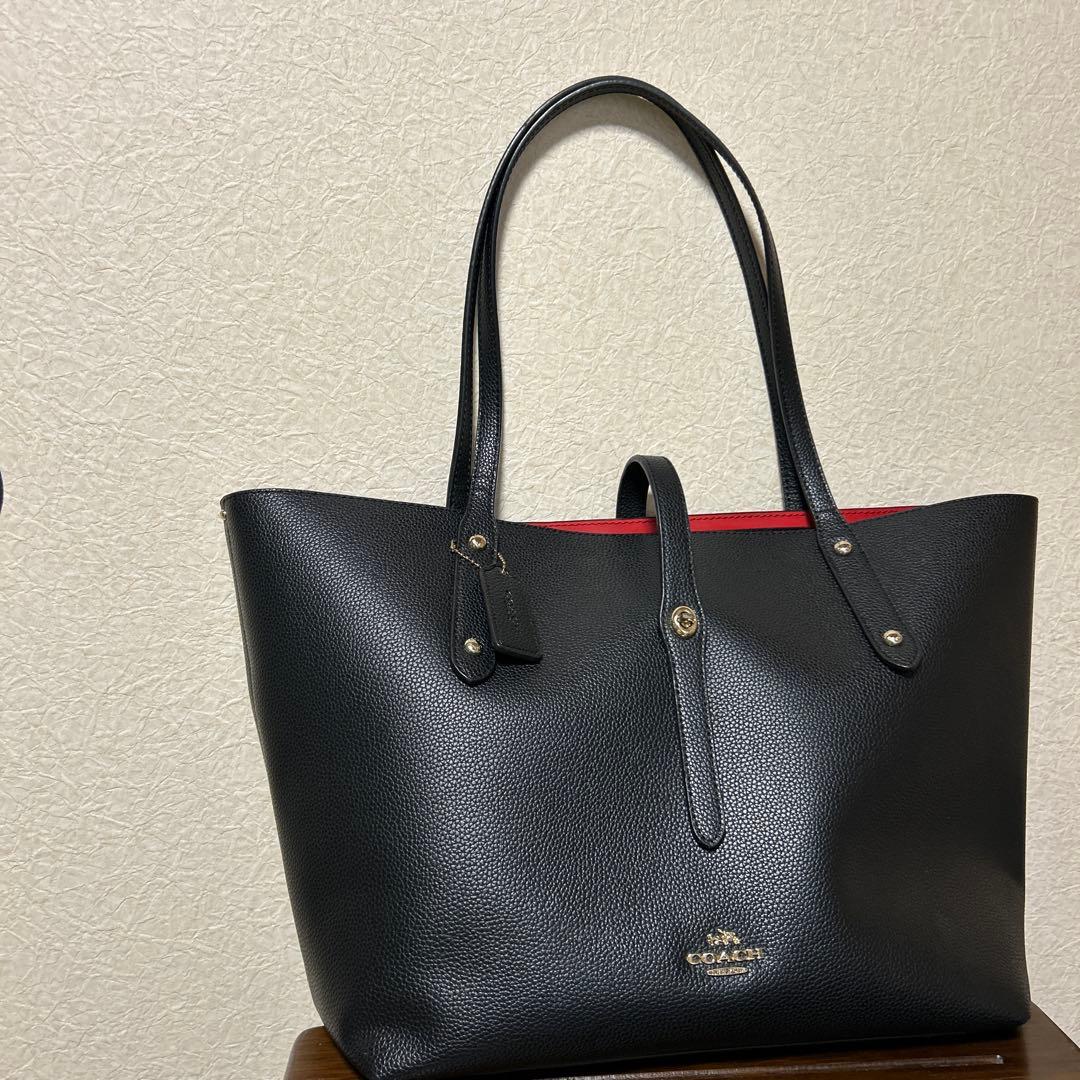 <土日限定値下げ>COACHコーチトートバッグ　ブラック