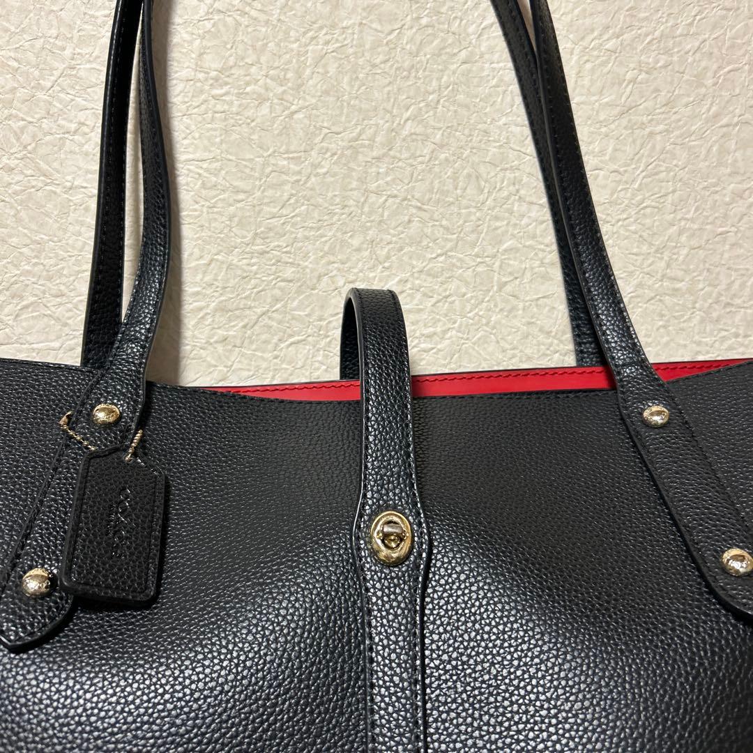 <土日限定値下げ>COACHコーチトートバッグ　ブラック