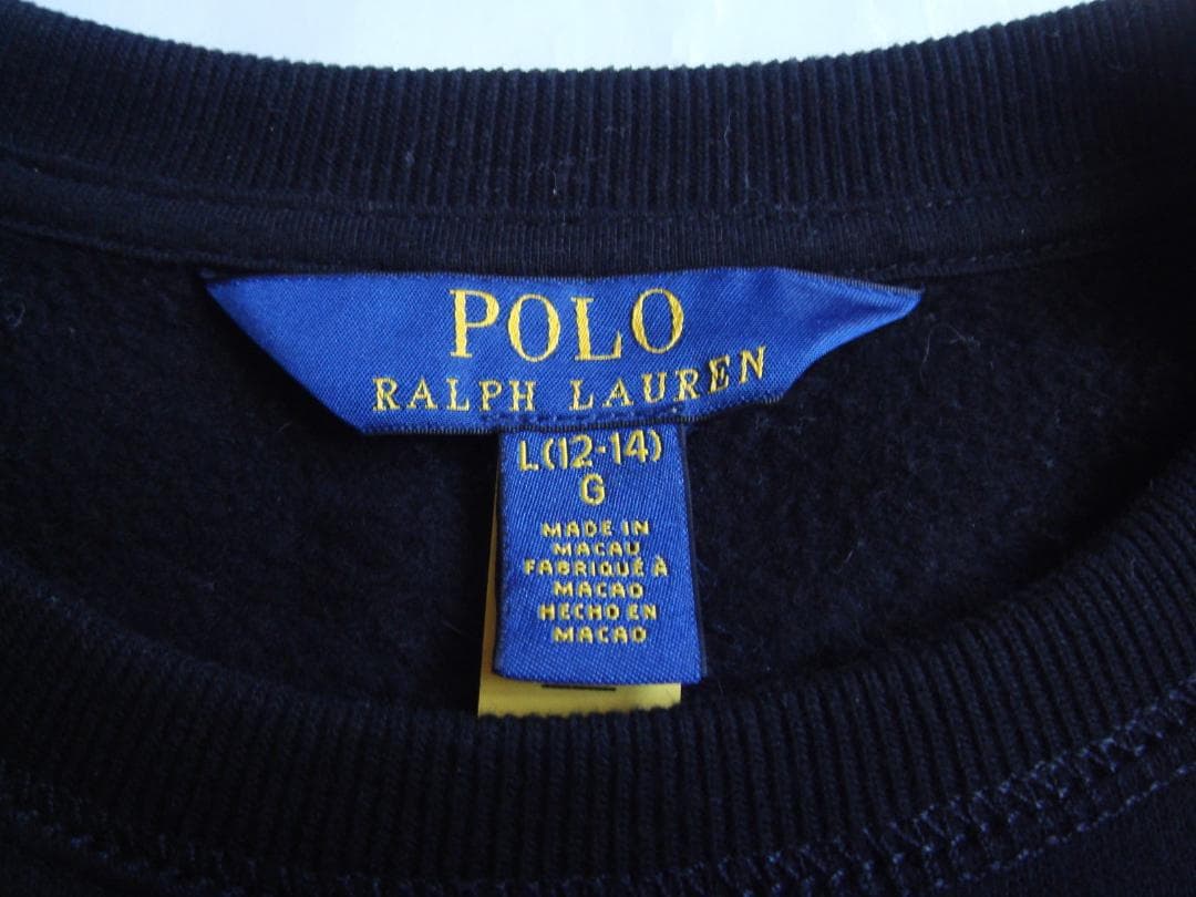 キクキク◾︎ポロ ラルフローレン ポロベア トレーナー ガールズL