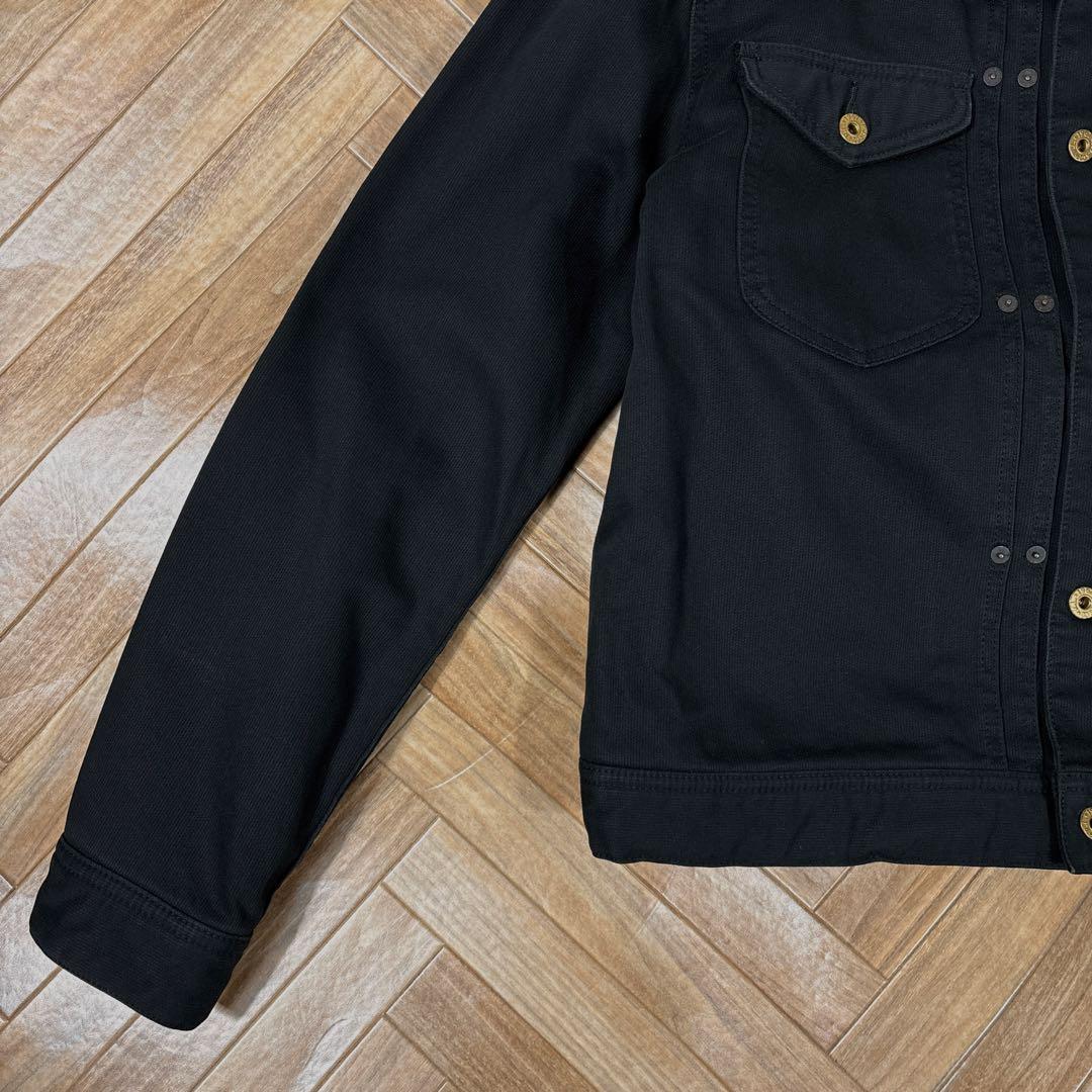 ポロジーンズカンパニー 111mjモデル ブラック コットンピケ トラッカー 黒