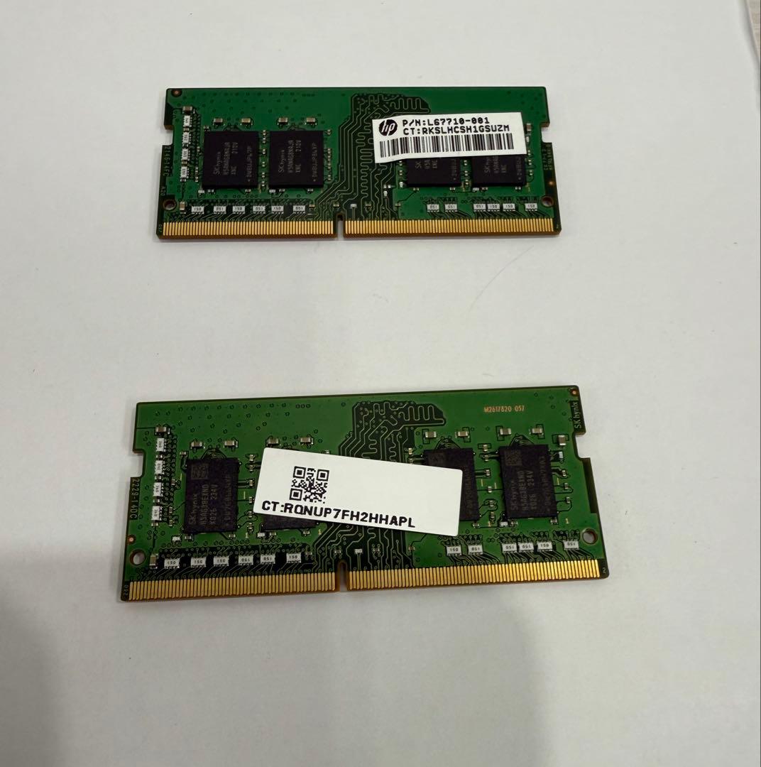 PC4-3200/DDR4メモリー 16GB+8GBセット合計24GB 確認済み