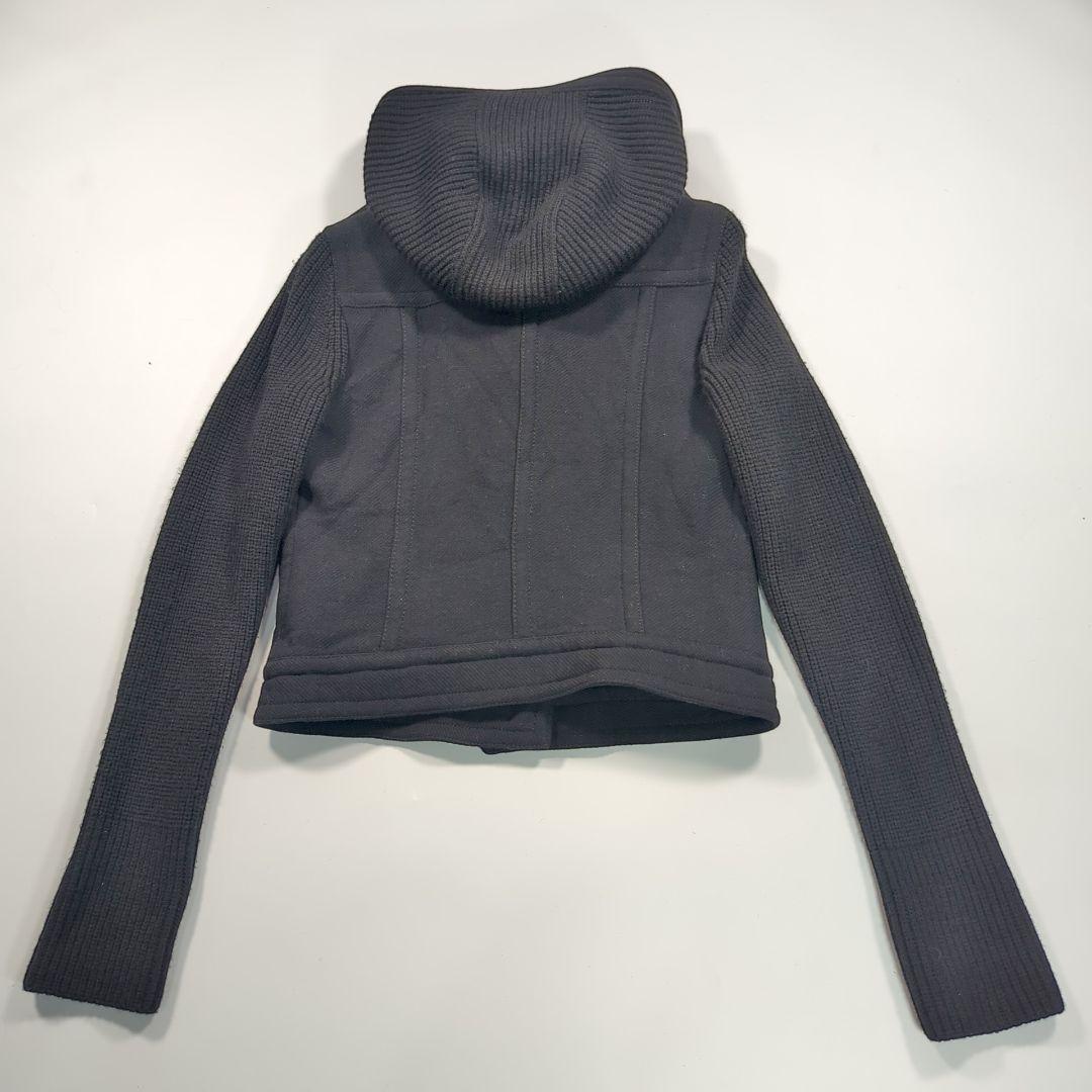 バーバリーロンドン ニットジップアップパーカー ブルゾン ノバ メガチェック 黒