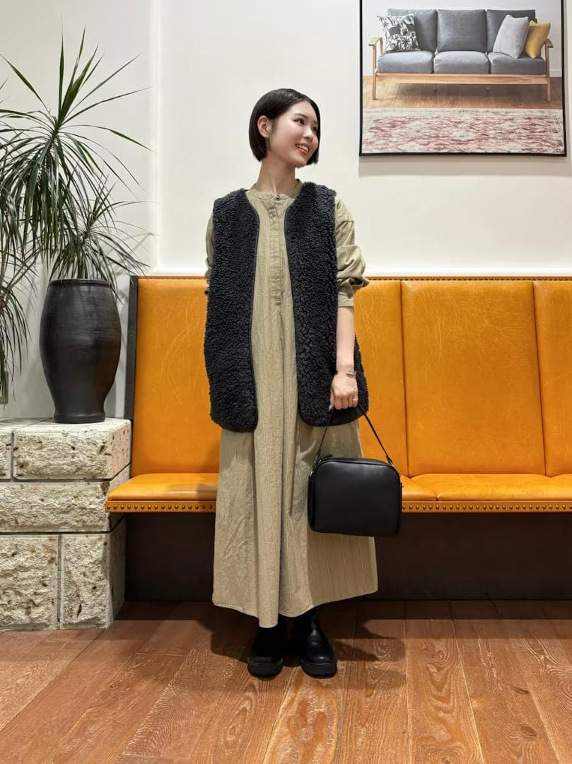 新品◆DOORS◆リバーシブルボアベスト《CHARCOAL》アーバンリサーチ