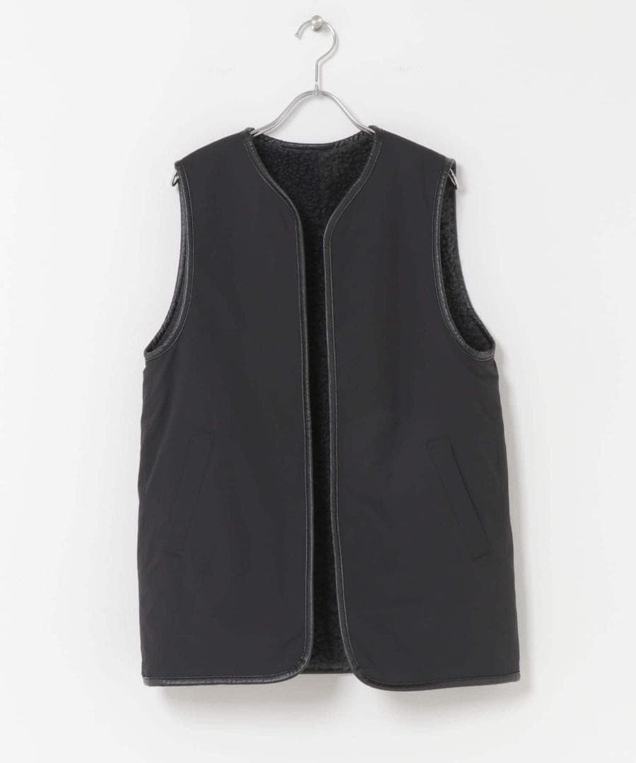 新品◆DOORS◆リバーシブルボアベスト《CHARCOAL》アーバンリサーチ