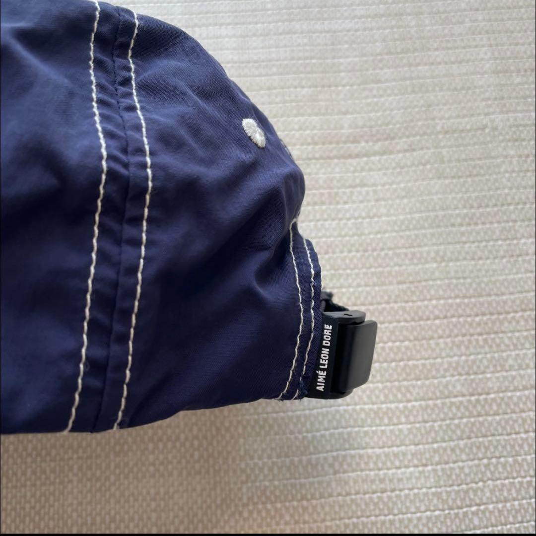 [美品]AIME LEON DORE PORSCHE 6パネルキャップ CAP紺