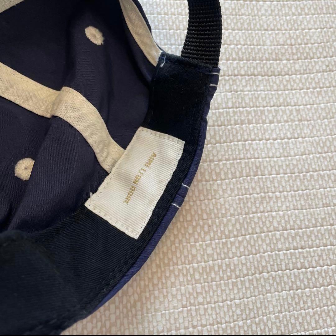 [美品]AIME LEON DORE PORSCHE 6パネルキャップ CAP紺