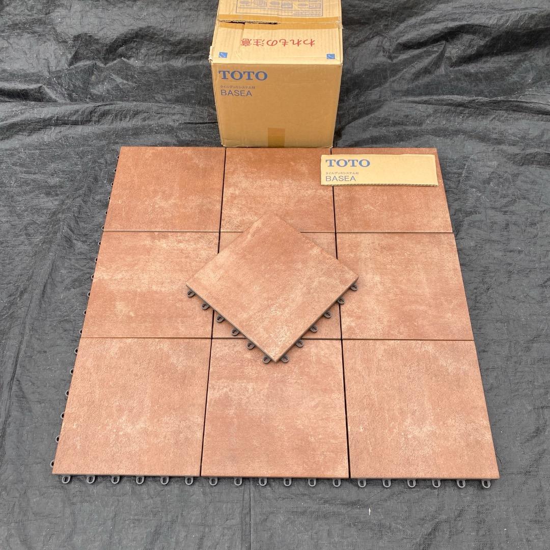 TOTO バーセア 磁器タイル 300角 ベイクシェンナ色 10枚