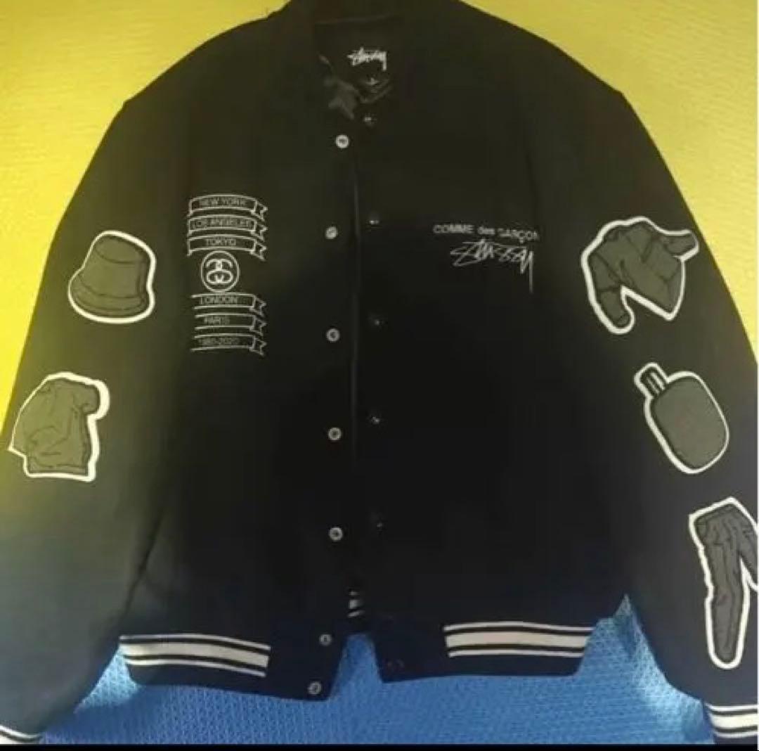 STUSSY x コム・デ・ギャルソン スタジャン ジャケット