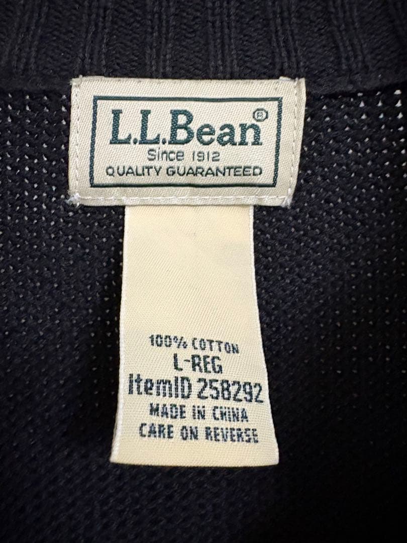 L.L.Beanの黒ドライバーズニット