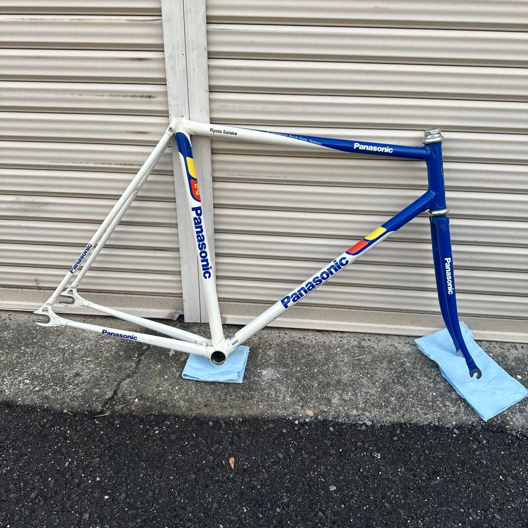 Panasonic レーサーカラー　ピストバイク　フレームセット　njs