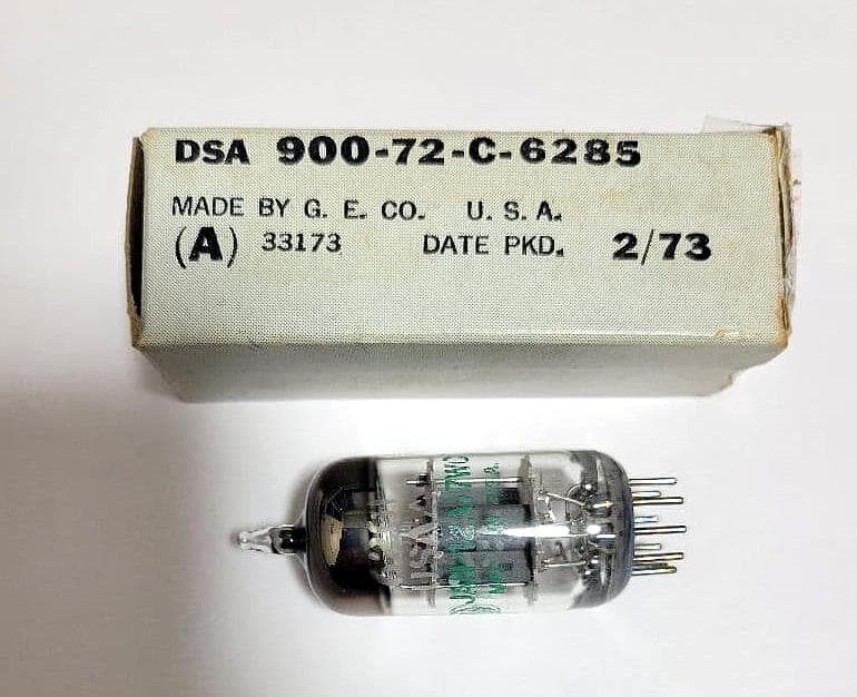 新品未使用GE真空管JAN-6201/12AT7WC 希少 M-788
