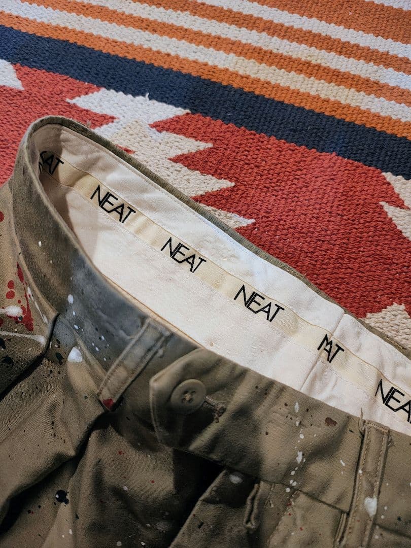 NEAT / ニート ペイント チノ 46 ペイントパンツ ワイド テーパード
