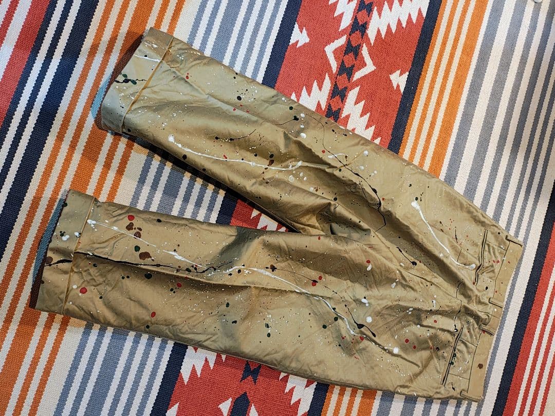 NEAT / ニート ペイント チノ 46 ペイントパンツ ワイド テーパード