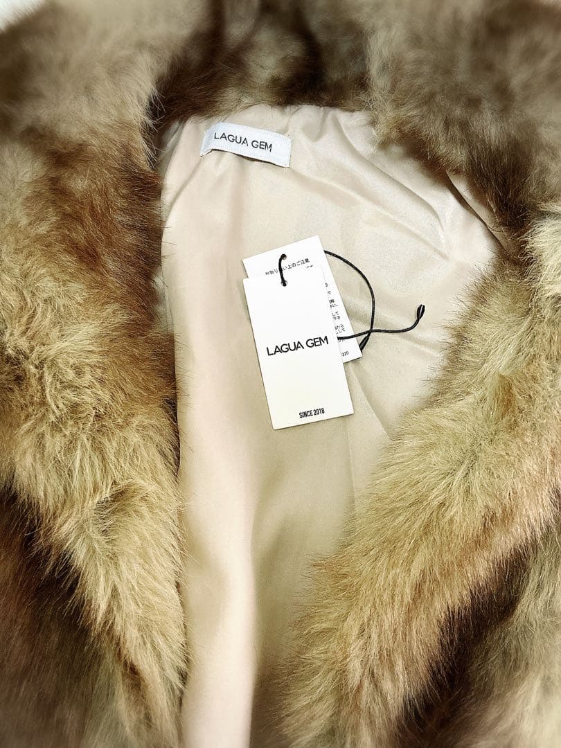 大人気✨新品 lagua gem faux ファーコート Mサイズ