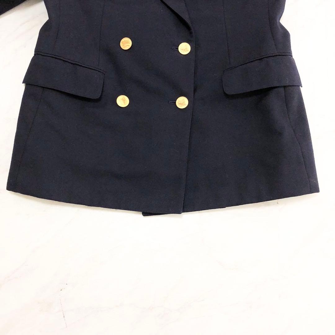 極美品✨️BURBERRY 金ボタン ダブル テーラード ジャケット 9号 M