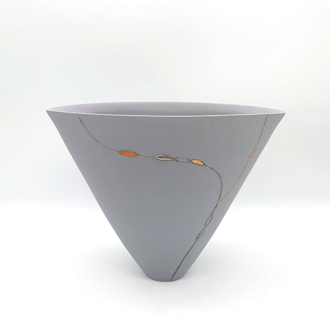 清水焼 小林正明 正明窯 フラワーベース 花瓶 花器