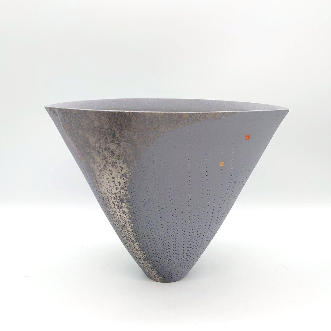 清水焼 小林正明 正明窯 フラワーベース 花瓶 花器