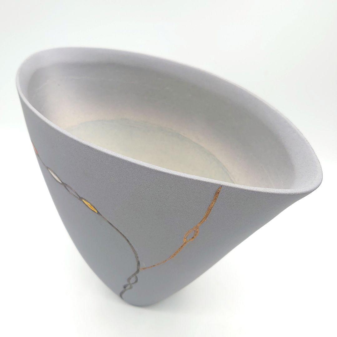 清水焼 小林正明 正明窯 フラワーベース 花瓶 花器