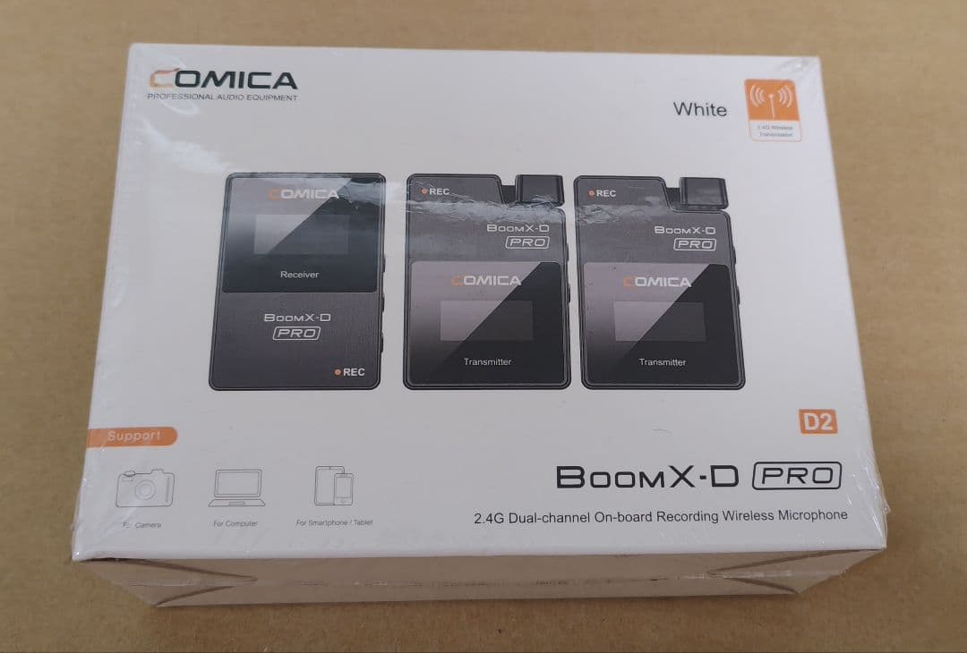 未開封 COMICA BoomX-D PRO D2 ワイヤレスマイク ホワイト