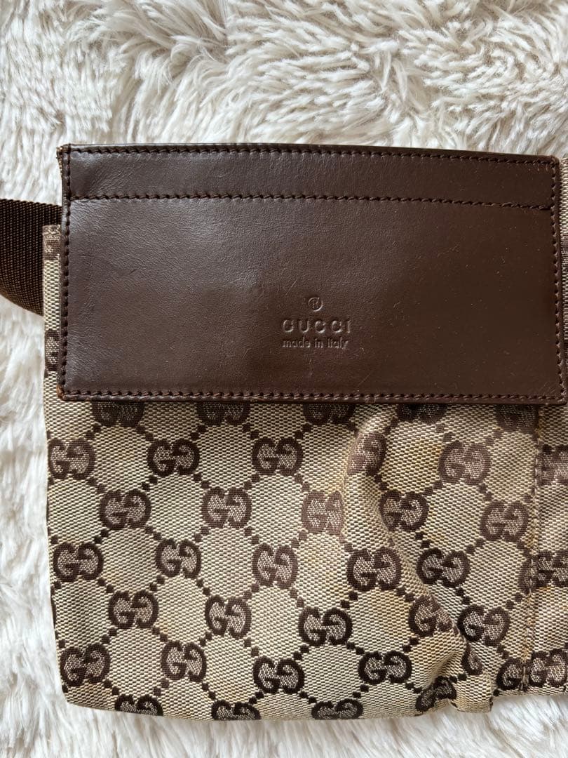 GUCCI ウエストポーチ　GGキャンバス