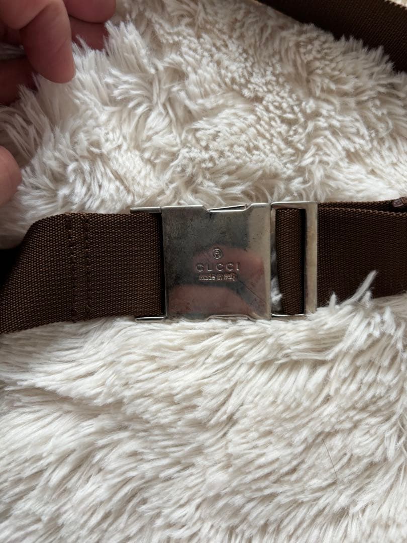 GUCCI ウエストポーチ　GGキャンバス