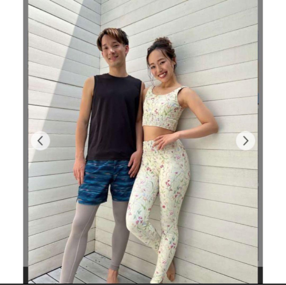 新品未開封【SUKALA】ボタニカルシャーリングレギンス　L イエロー