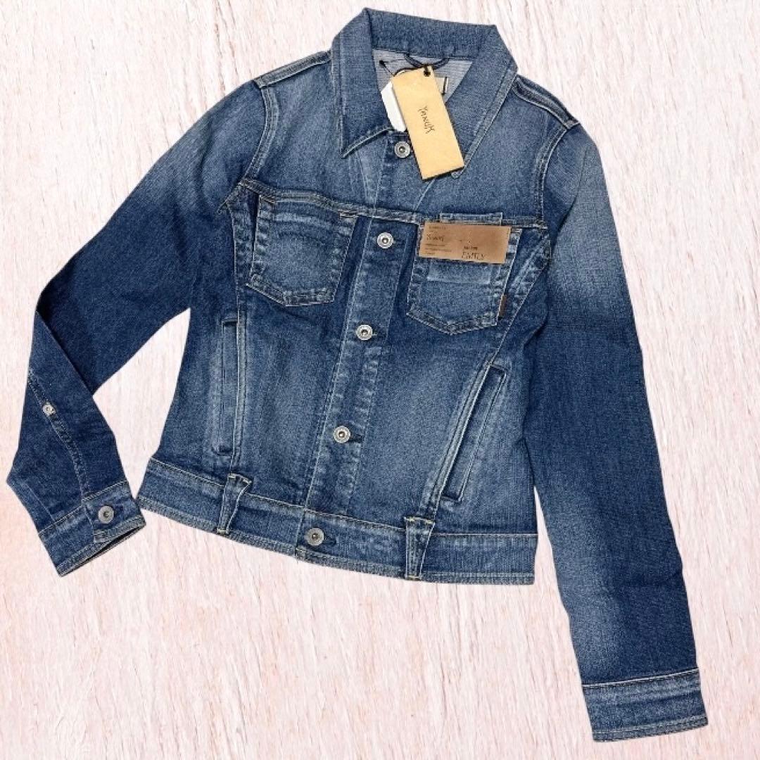 【新品】 ヤヌーク EMILY デニムジャケット ジージャン 【S】 ストレッチ