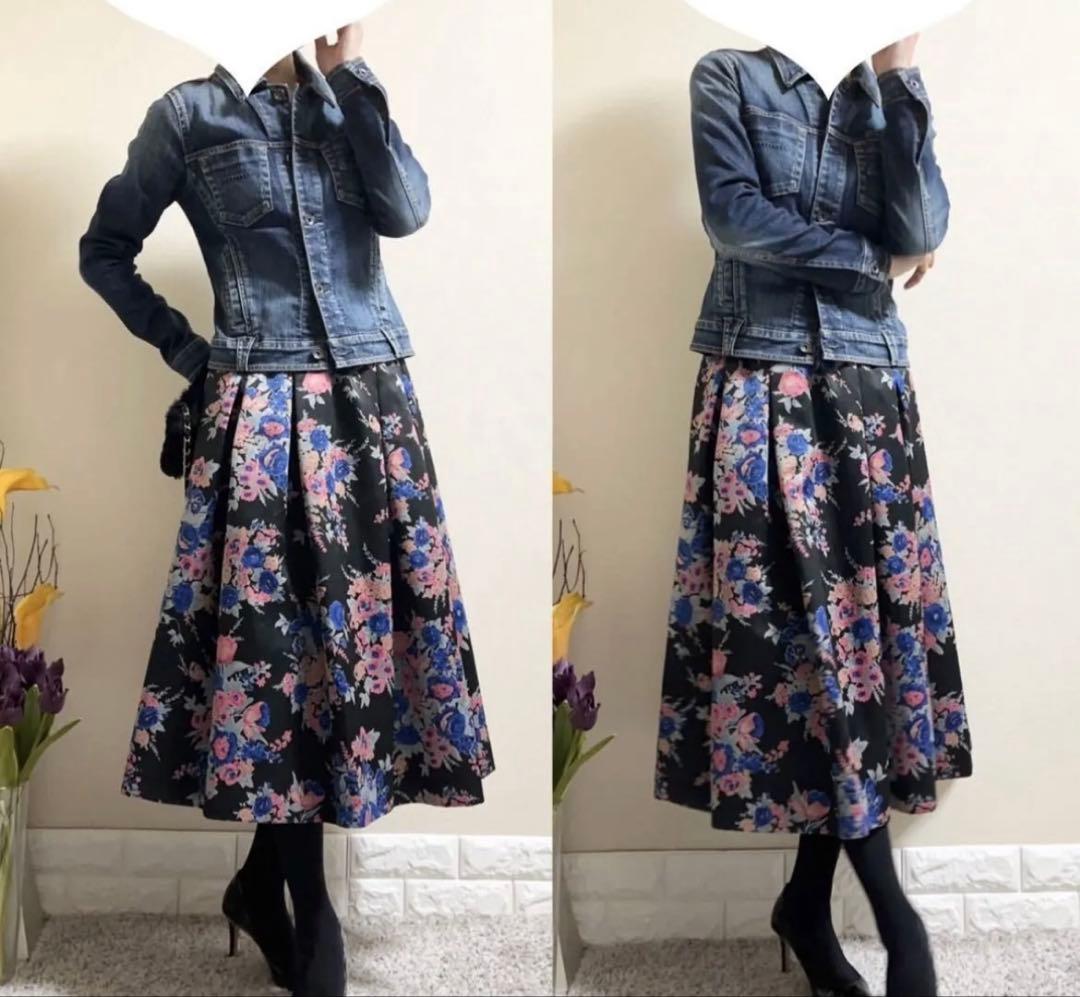 【新品】 ヤヌーク EMILY デニムジャケット ジージャン 【S】 ストレッチ