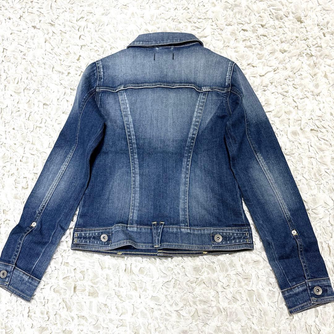 【新品】 ヤヌーク EMILY デニムジャケット ジージャン 【S】 ストレッチ