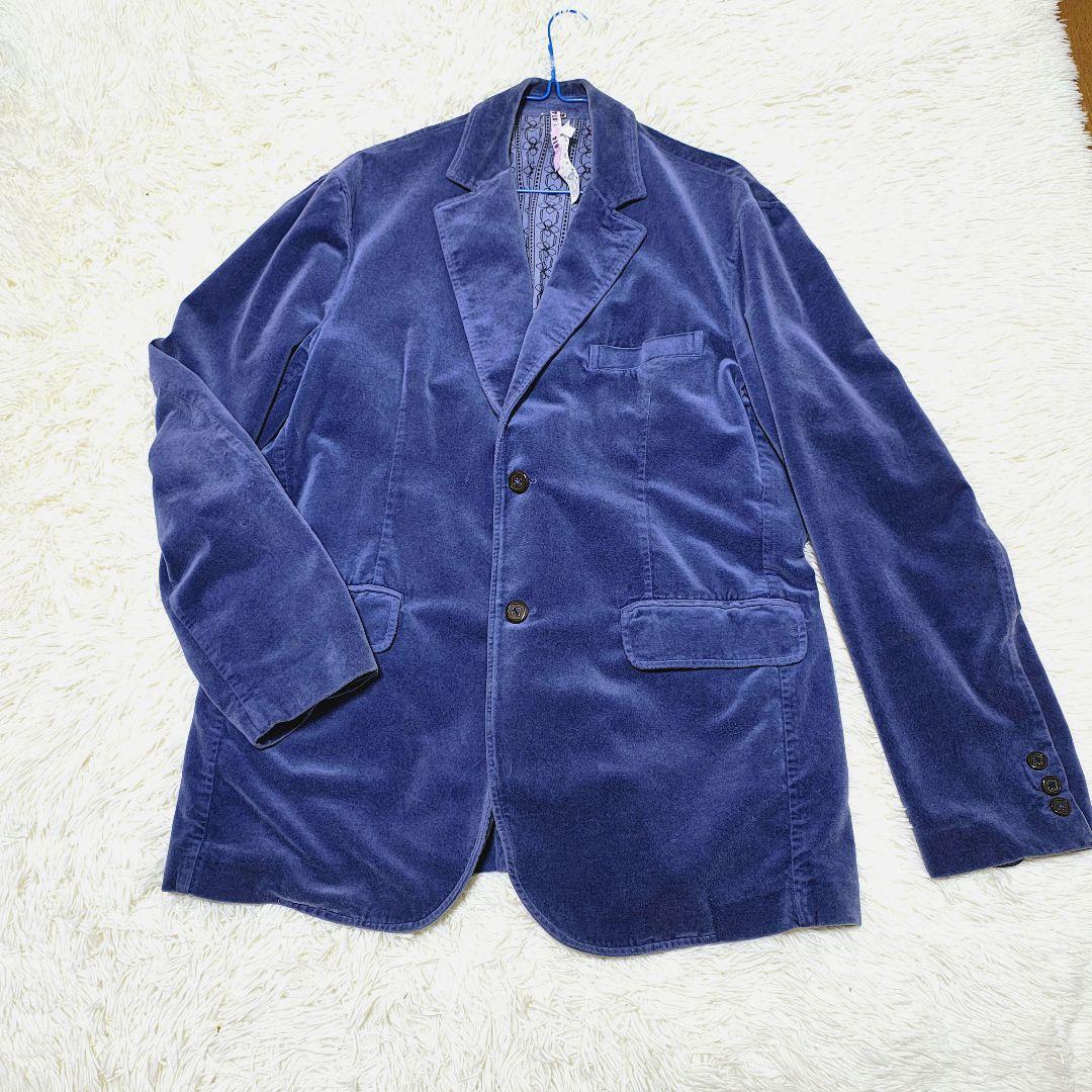 Etro エトロ ベロアジャケット XL ペイズリー