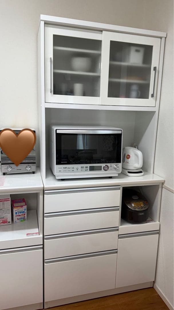 【美品】ニトリ食器棚　幅90cm 即決　値下げ