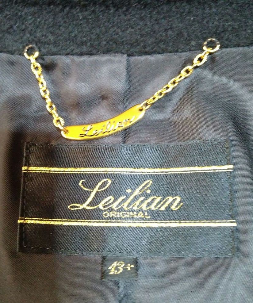 レリアン　カシミヤ100％　ダブルコート　ピーコート　13＋　黒【着用３回程度】