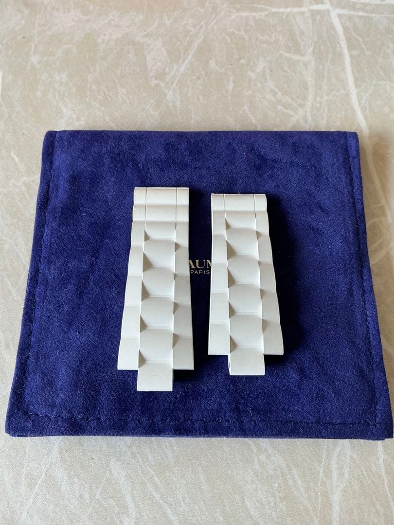 【ショーメ】クラスワン　33mm用　ホワイト　ラバーベルト