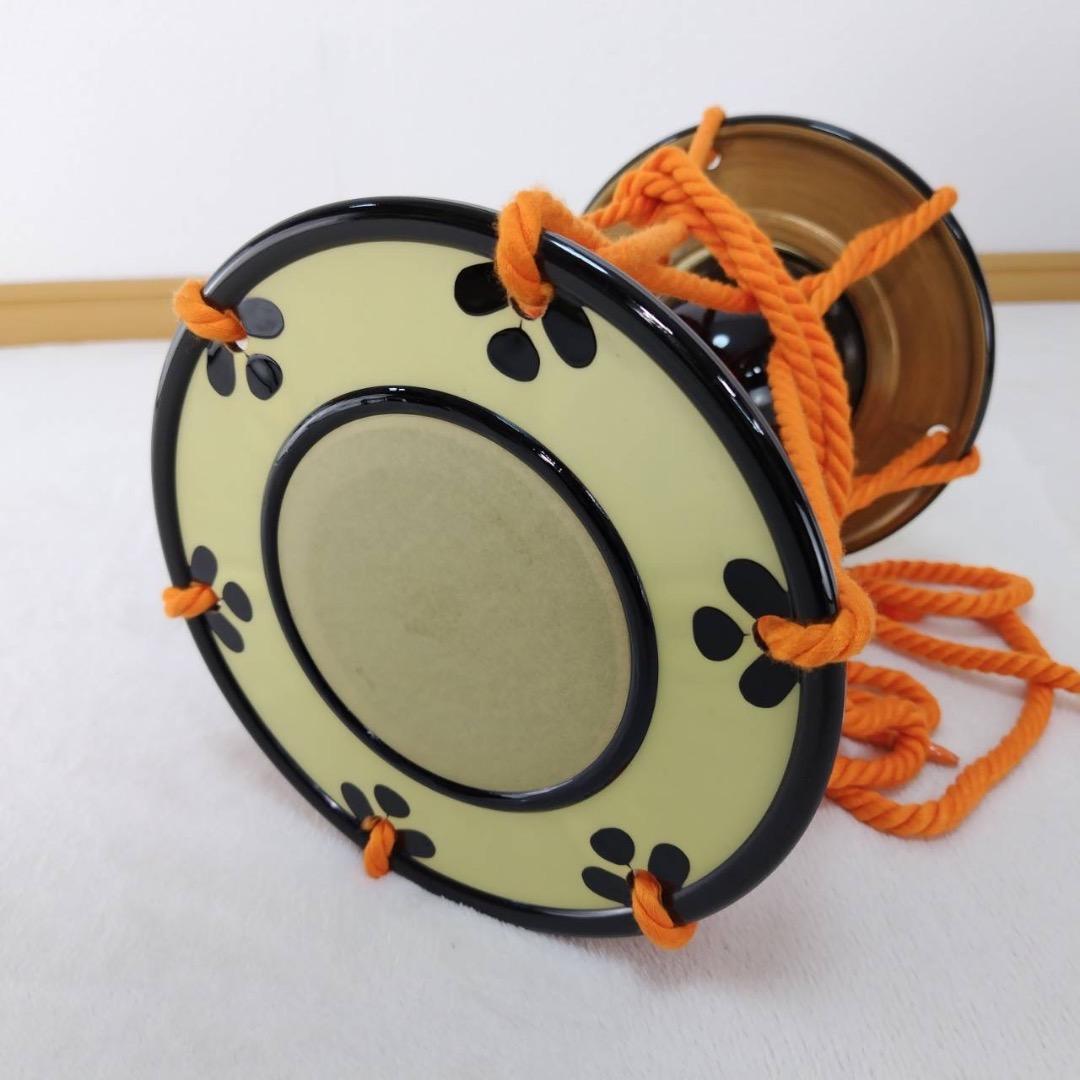 合成皮革製　小鼓　入門セット　和楽器　美品　ケース付き