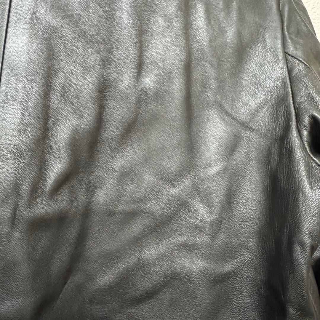 【新品未使用】アニエスベー　レザージャケット　黒　36