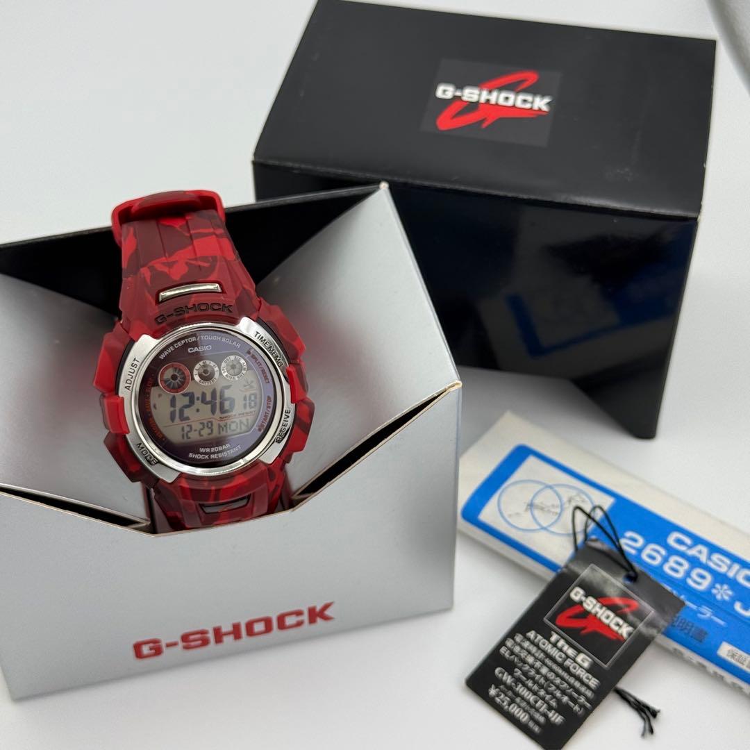 G-SHOCK GW-300CFJ-4JF 赤カモ 電波ソーラー 美品 箱付