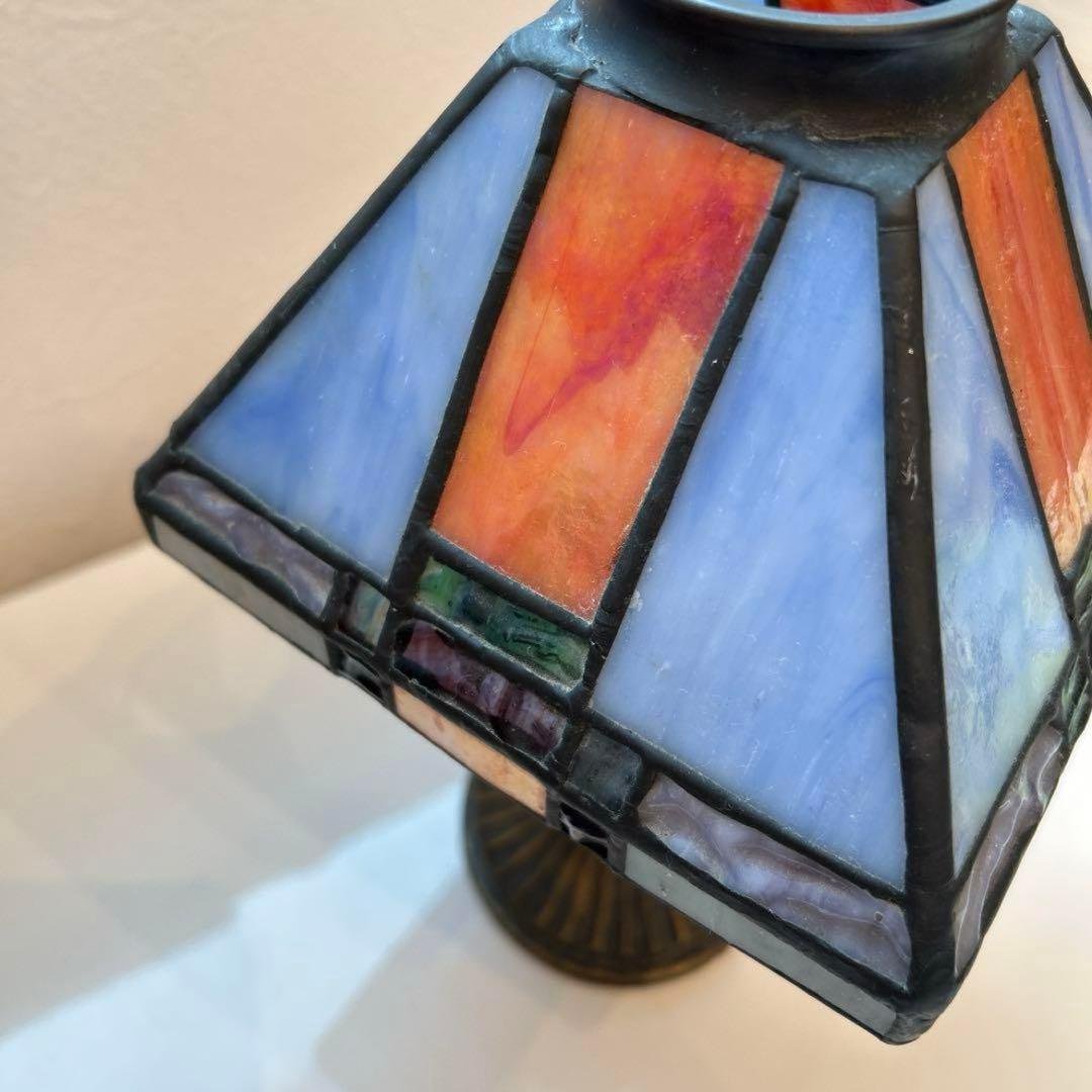 アンティーク　ステンドグラス　キャンドルホルダー　キャンドルライト　ライト