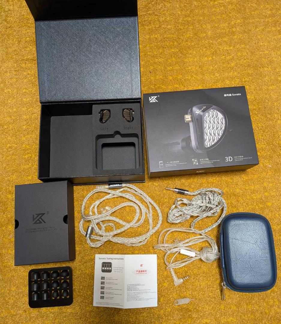 KZ Sonata リケーブル付き 美品
